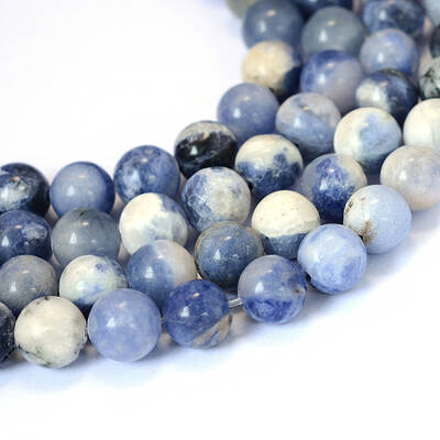 Natural Sodalite Round Bead Strands