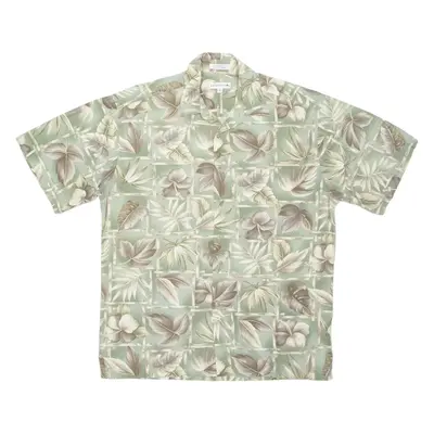PIERRE CARDIN Mens Shirt Green Floral M