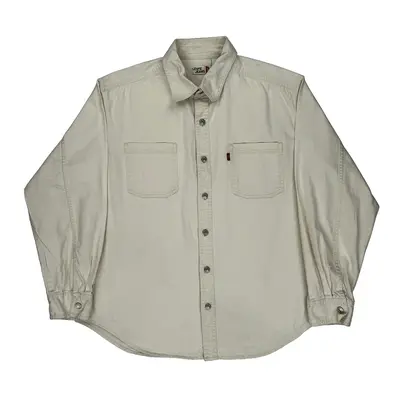 Levis Denim Shirt - Large White Cotton