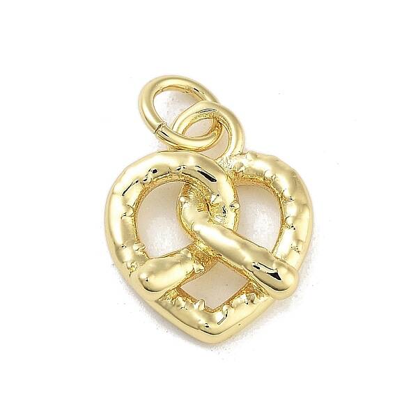 Rack Plating Heart Brass Pendants