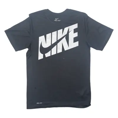NIKE DRI-FIT Mens T-Shirt Black S
