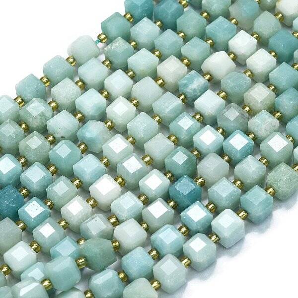 Natural Flower Amazonitee Beads Strands