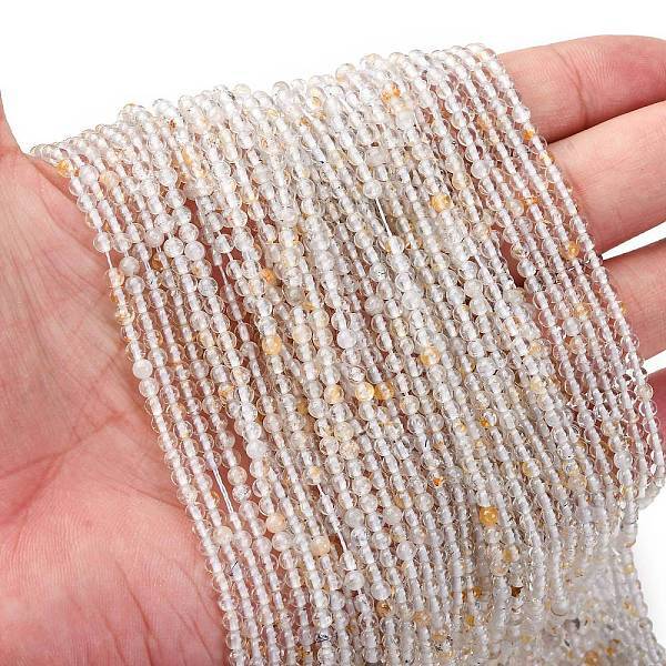 Natural White Topaz Beads Strands