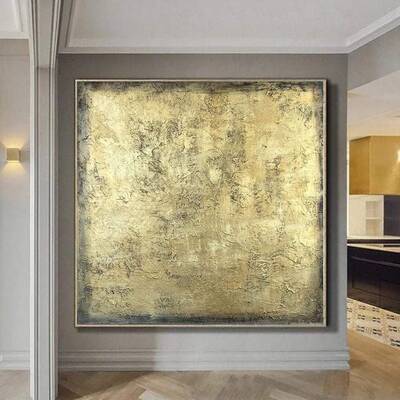 Oversized Painting Canvas Original Modern Minimalist Abstract Living Room Art | HONEY