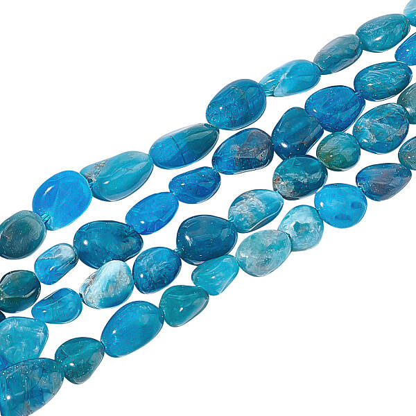 2 Strands Natural Apatite Beads Strands