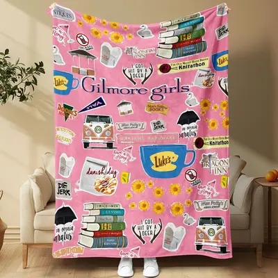 Gilmore Girls Themed Napping Blanket, 1/2 Counts Soft Comfortable Throw Blanket, Bedding Blankets for Home Office Travel Camp...