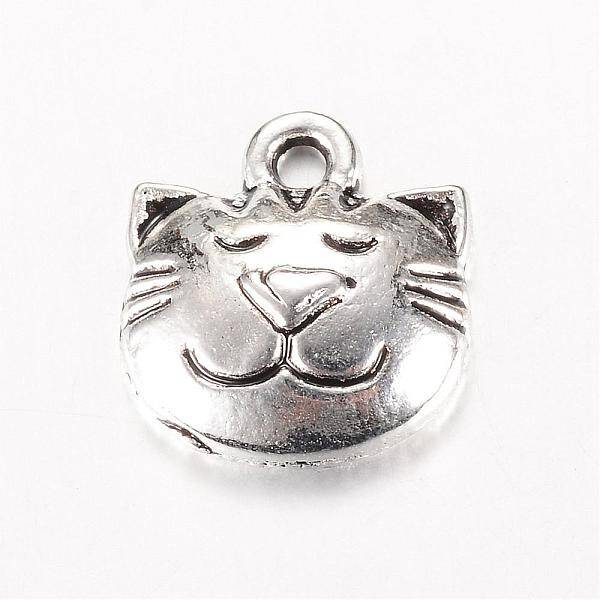 Tibetan Style Alloy Kitten Charms