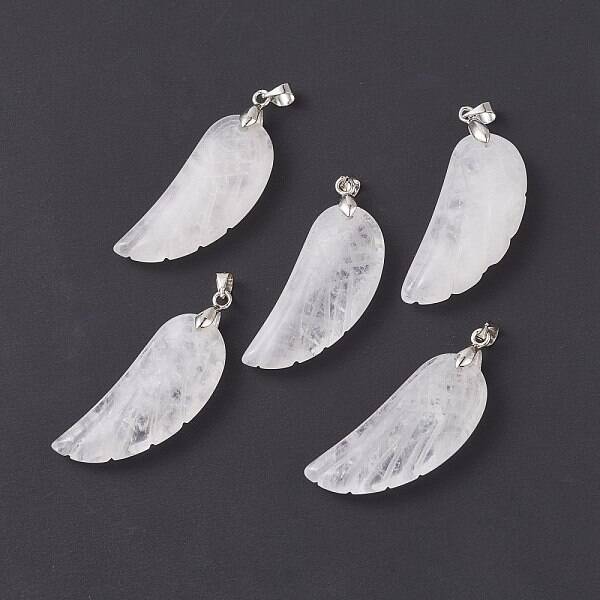 Natural Quartz Crystal Pendants