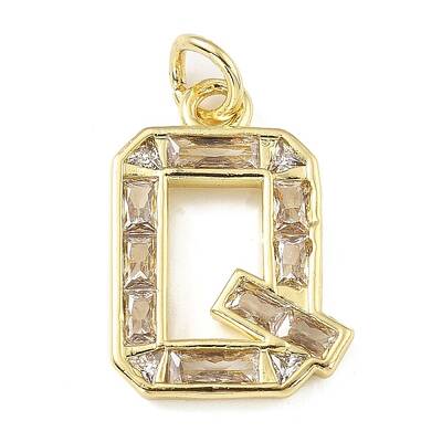 Brass Micro Pave Cubic Zirconia Pendants