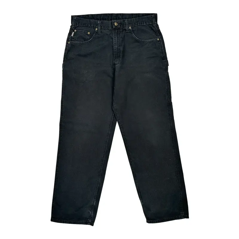 Carhartt Carpenter Jeans - 36W 33L Black Cotton