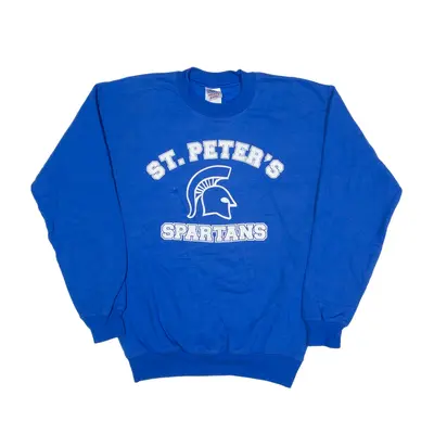 GILDAN St Peter's Spartans Sweatshirt Blue Mens S