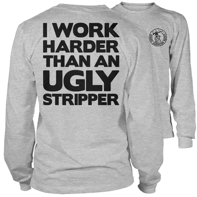 Work Harder - Long Sleeve Hi-Vis T-Shirt
