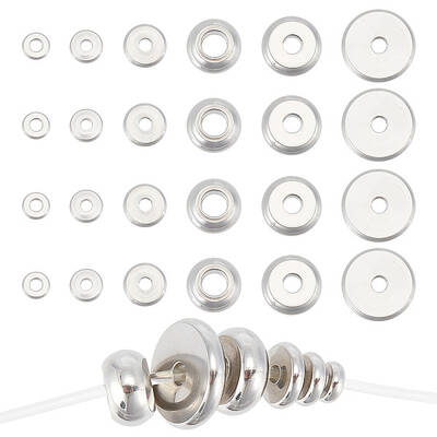 180Pcs 6 Styles 202 Stainless Steel Spacer Beads Sets
