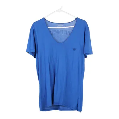 Emporio Armani T-Shirt - Medium Blue Cotton