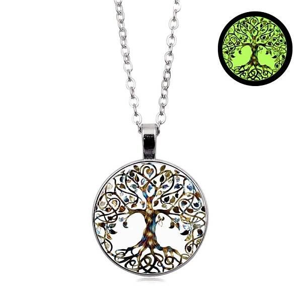 Tree of Life Night Light Necklace for Women