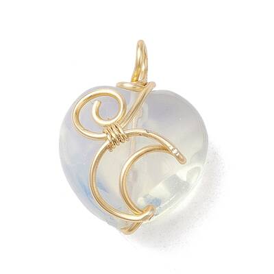 Opalite Copper Wire Wrapped Pendants