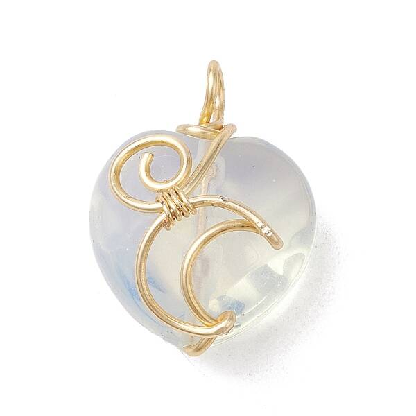 Opalite Copper Wire Wrapped Pendants