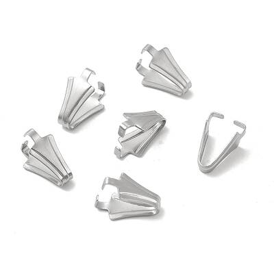 Non-Tarnish 304 Stainless Steel Snap on Bails