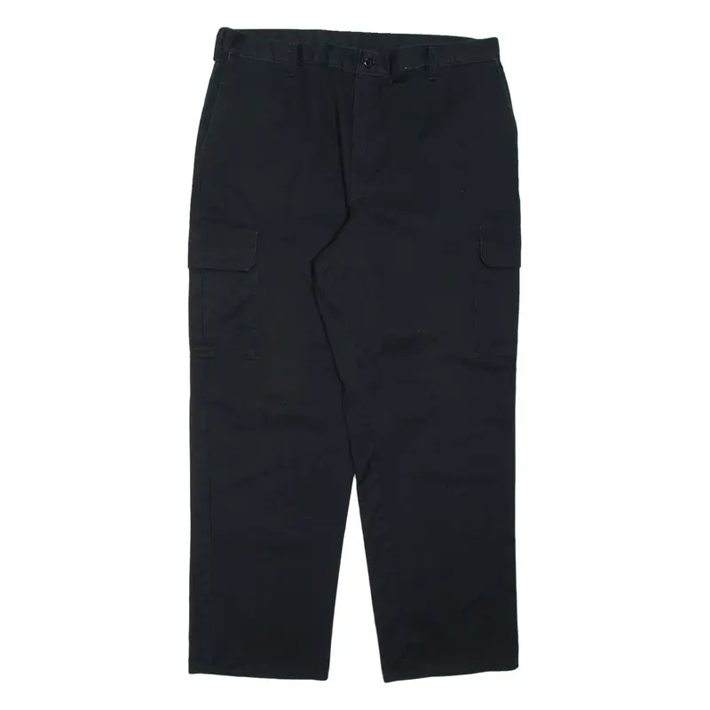 DICKIES Cargo Mens Trousers Black Regular Straight W38 L30