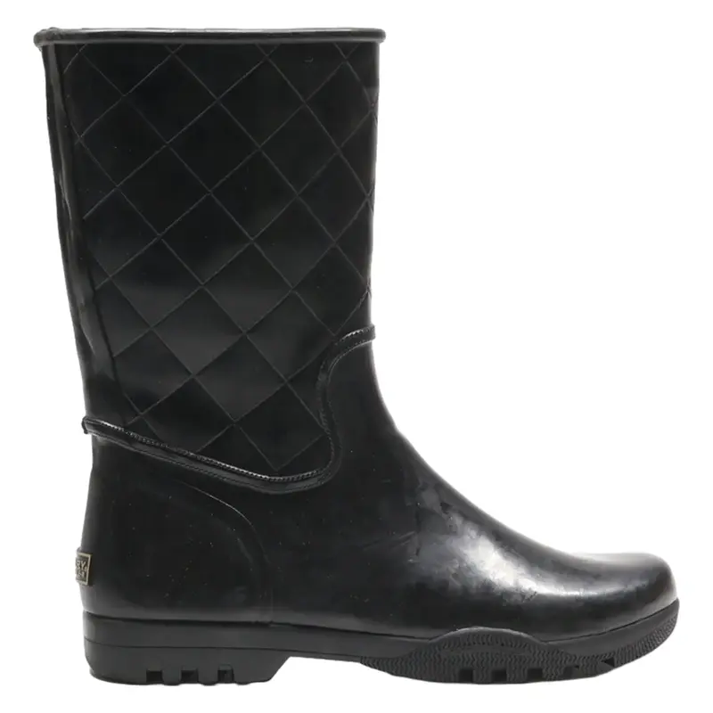 SPERRY Wellie Boots Black Synthetic Womens UK 7