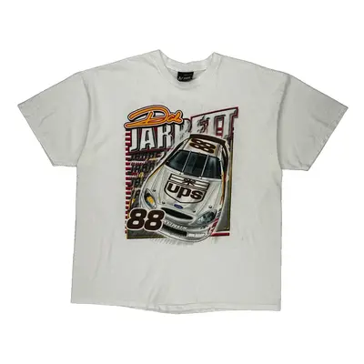 Dale Jarrett Chase Authentics Nascar T-Shirt - XL White Cotton
