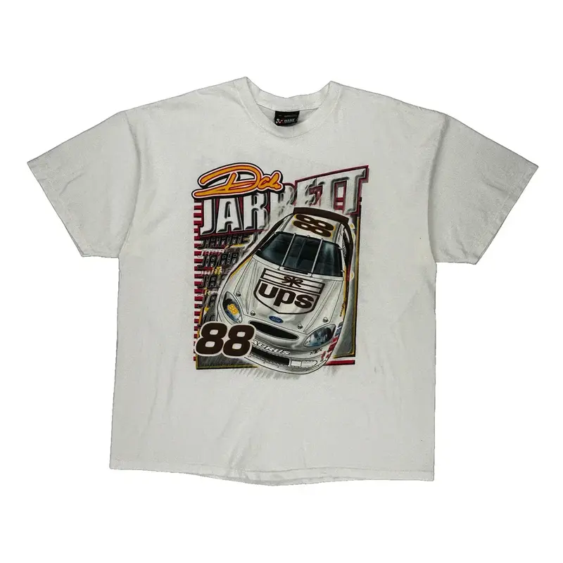 Dale Jarrett Chase Authentics Nascar T-Shirt - XL White Cotton