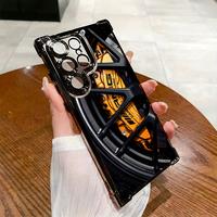Stylish Luxury Sports Car Rim Design Pattern Phone Case for Samsung Galaxy S25 S24 S23 S22 S21 FE Ultra Plus 4G 5G Anti-Shock...