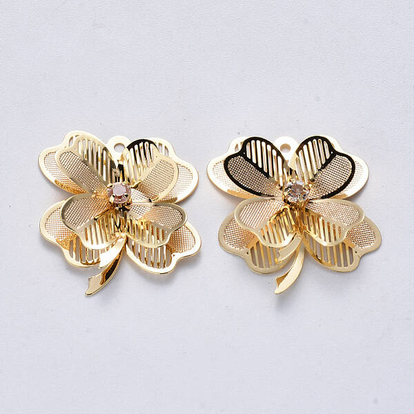 Brass Cubic Zirconia Pendants
