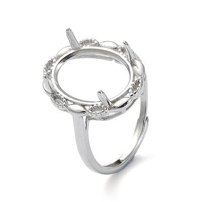 Adjustable 925 Sterling Silver Ring Components