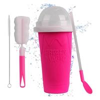 Slushy Cups - Slushie Maker for any drink Portable and Double Layer Slushie Maker Cup for DIY Drinks Milk Shake Kitchen Reusa...