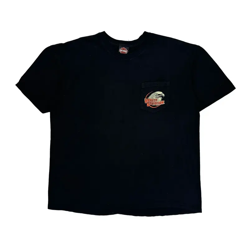 Springfield Ohio Harley Davidson Graphic T-Shirt - 2XL Black Cotton