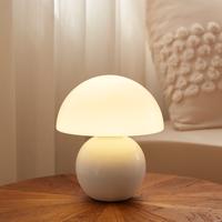 Dawnwake Ceramic Base Mushroom Table Lamp Small,Unique Aesthetic Cute Small Night Light , Dimmable  Mushroom Table Lamp  for ...