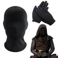 Cosplay Accessory Set, 1 Set Including Full Face Mask & Gloves, Party Faceless Hood Mask, Comfortable Gloves for Game Anime C...