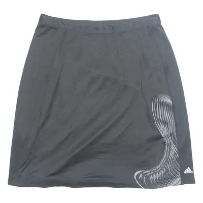 ADIDAS SPORTS STRETCH Womens Straight Skirt Black Short M