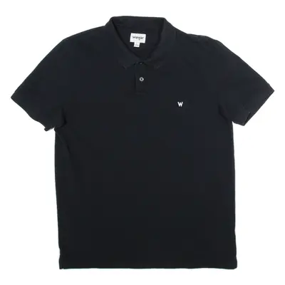 WRANGLER Mens Polo Shirt Black L