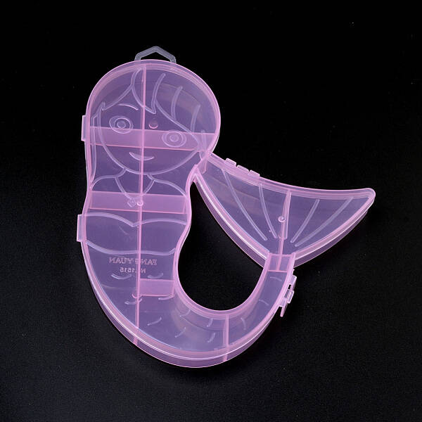 Mermaid Plastic Bead Storage Containers