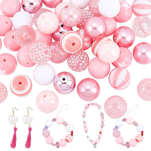 1 Set Opaque Acrylic Beads Set