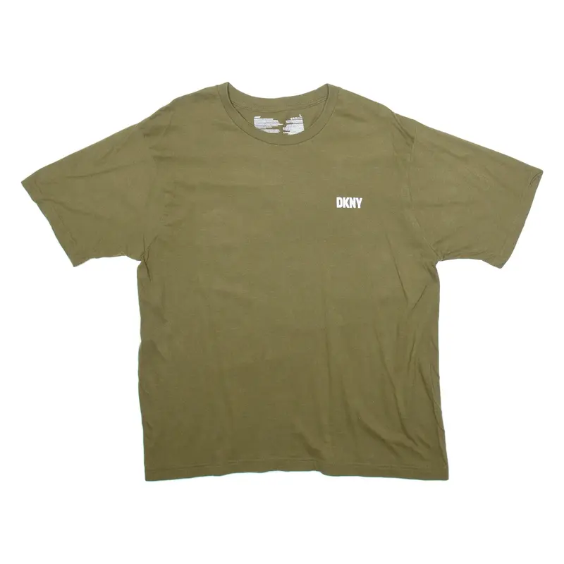 DKNY Womens T-Shirt Green L