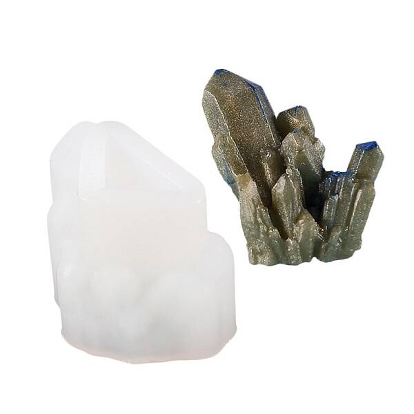 DIY Crystal Cluster Silicone Molds