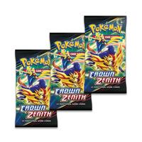 Pokémon TCG: Sword & Shield Crown Zenith Booster - Pack of 3 Pokemon