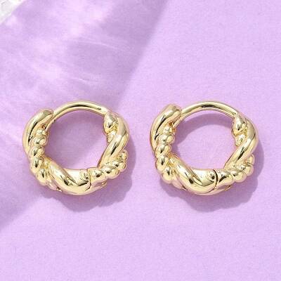 Brass Hoop Earrings