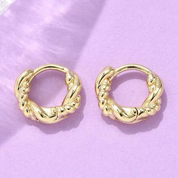 Brass Hoop Earrings