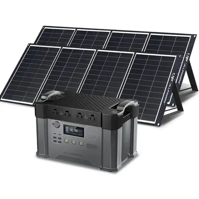 ALLPOWERS S2000 Pro 2400W Solar Generator (PV 200W) S2000 PRO+2PCS SP035 200W Solar Panel