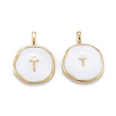 Brass Enamel Pendants