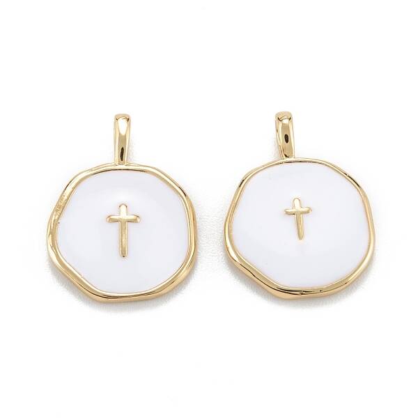 Brass Enamel Pendants