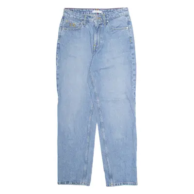 TOMMY HILFIGER Womens Jeans Blue Loose Straight Stone Wash W27 L27