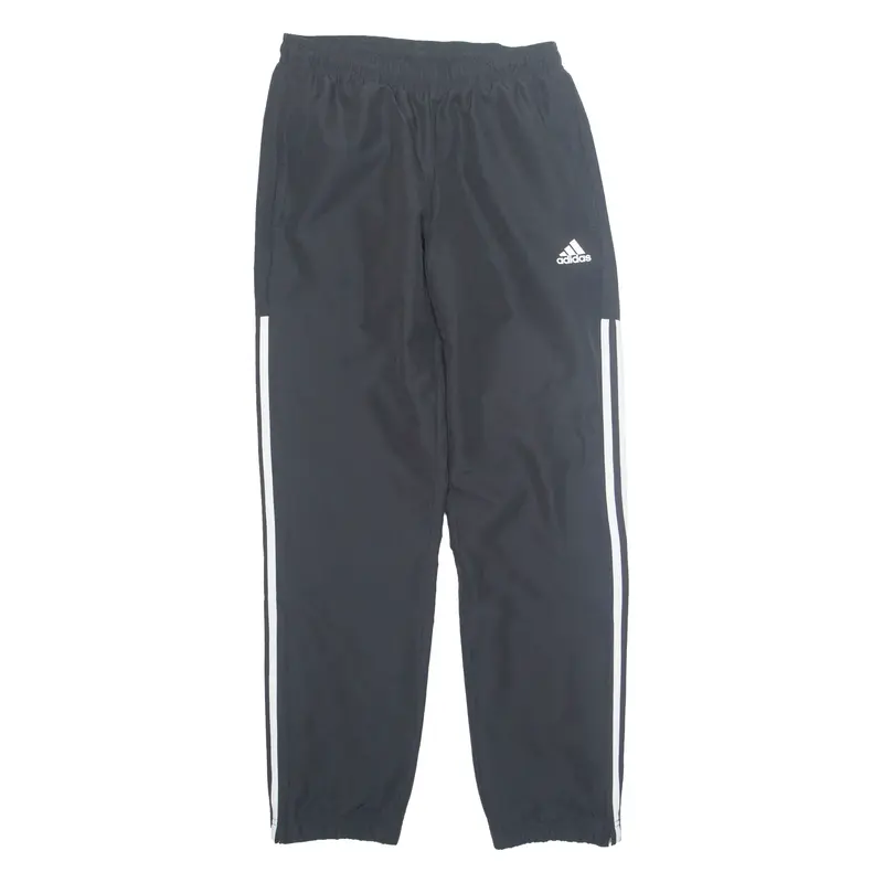 ADIDAS Mens Track Pants Black Tapered S W28 L30