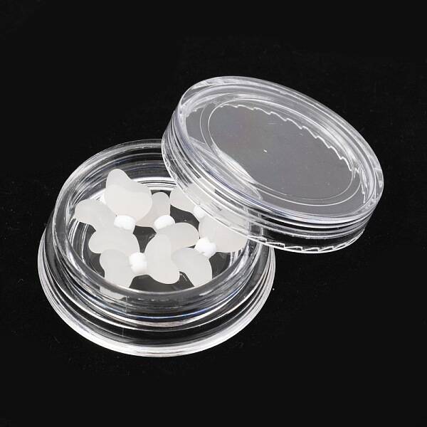 Frosted Plastic Cabochons Nail