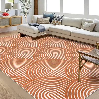 Garvee Rugs for Living Room 5x7 Washable Rug Modern Rug Non Slip Soft Indoor Carpet Non Shedding Throw Carpet Contemporary St...