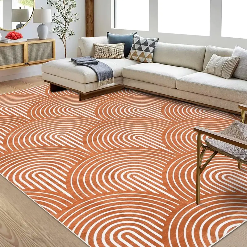 Garvee Rugs for Living Room 5x7 Washable Rug Modern Rug Non Slip Soft Indoor Carpet Non Shedding Throw Carpet Contemporary St...